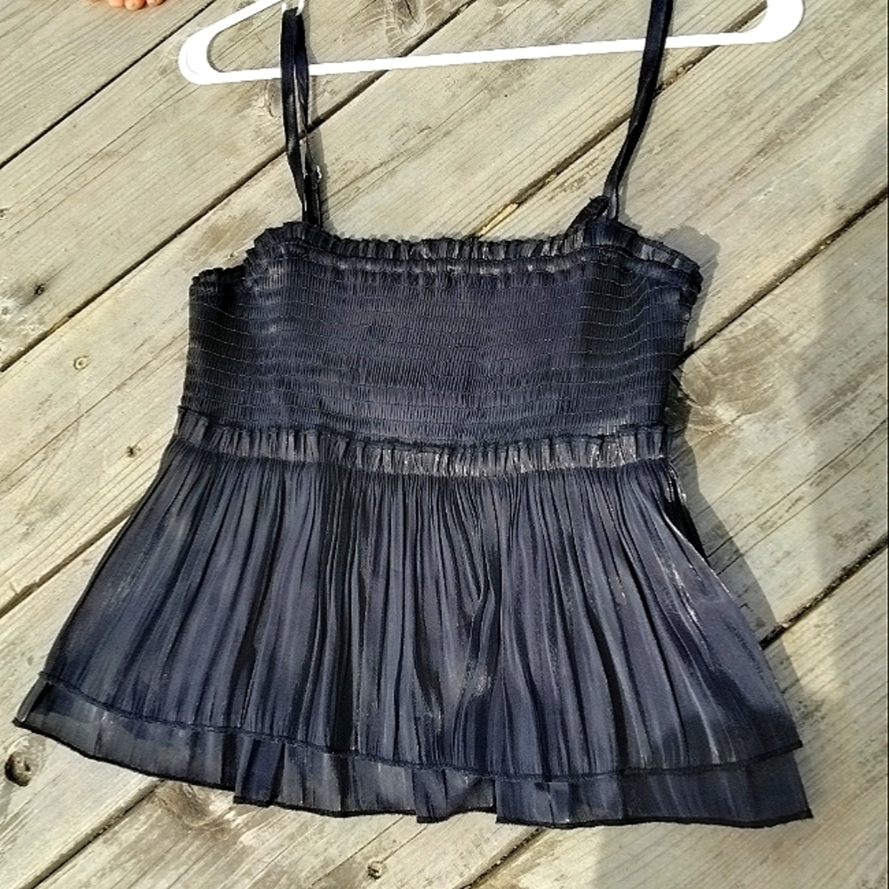 Forever 21 Elegant Black Pleated Women's Top